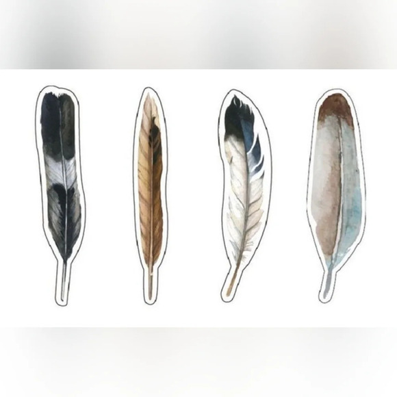 Large Lot of Various Bookmarks- 30Pcs  Feather Shape and 5 Magnetic Animal - Picture 4 of 8